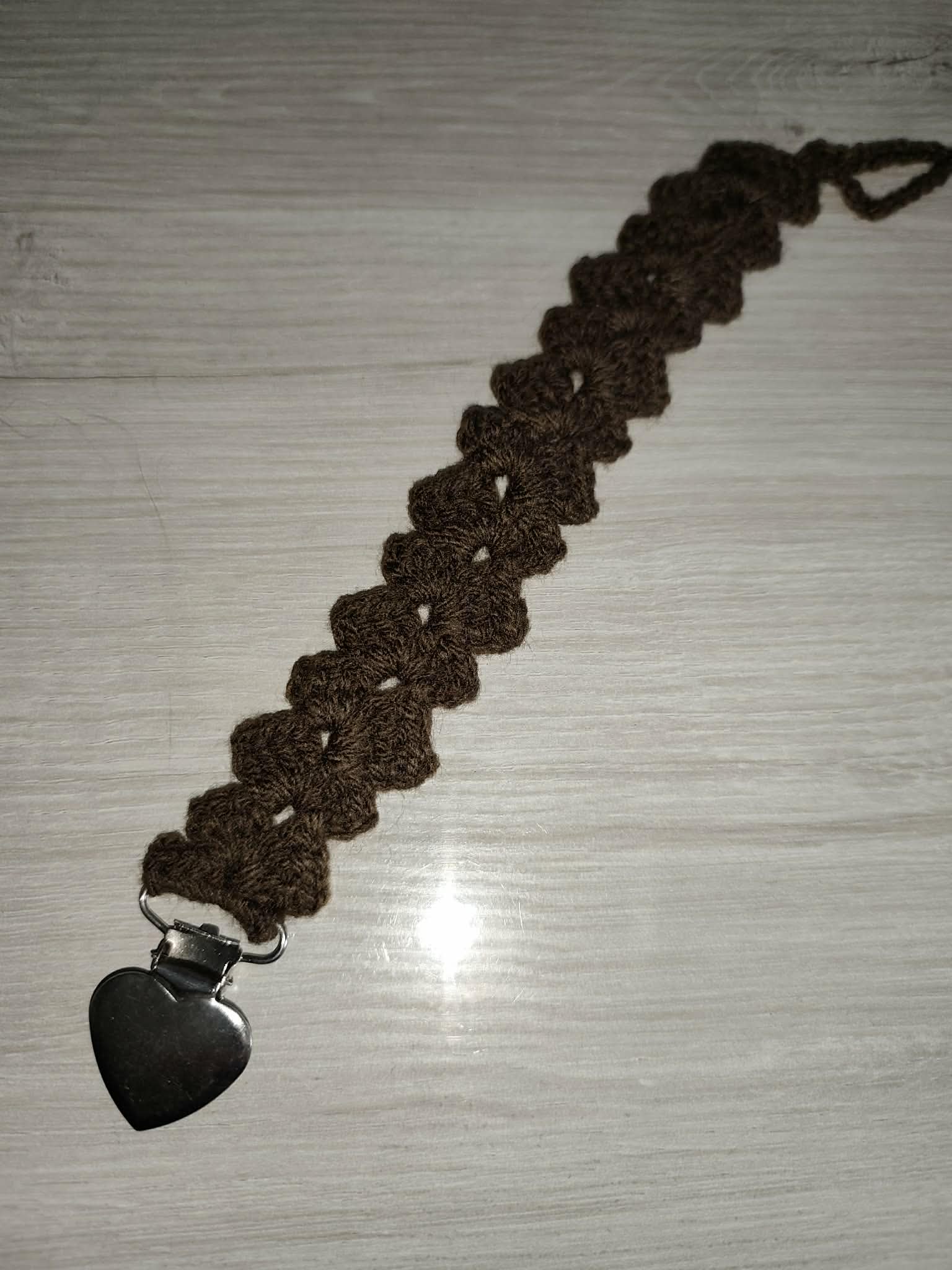 💗 Attache tétine éventail au crochet