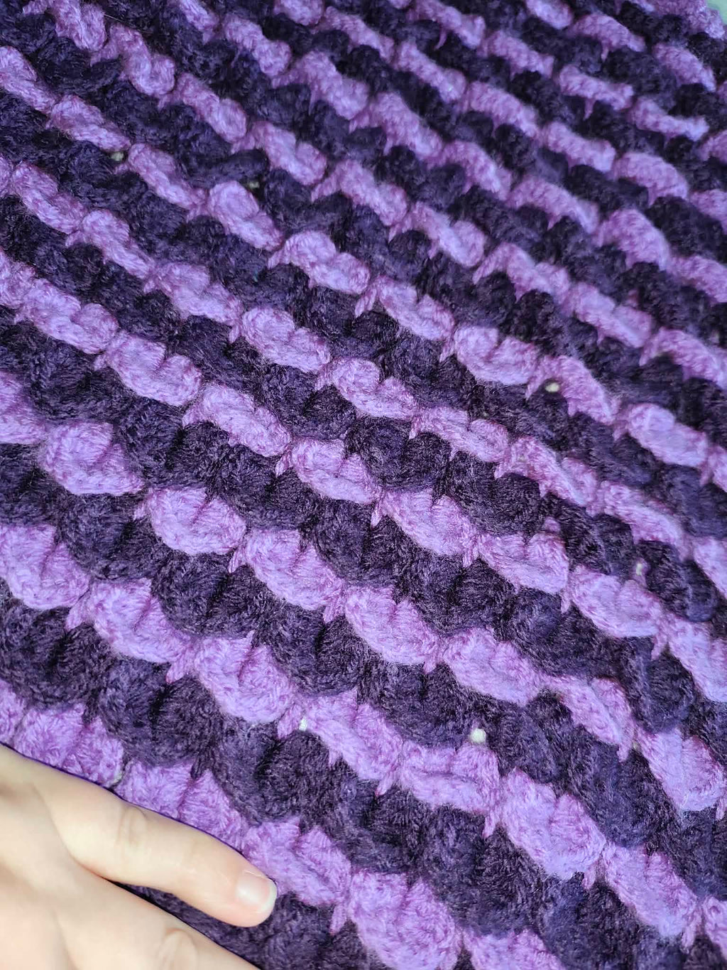 👜 Sac au crochet point crocodile