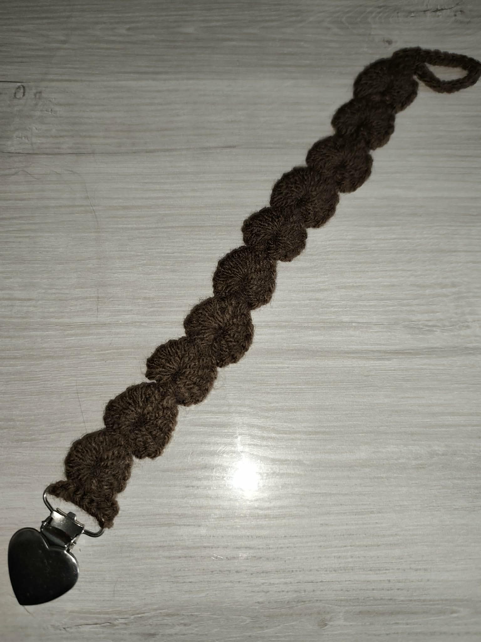 Attache tétine coeur