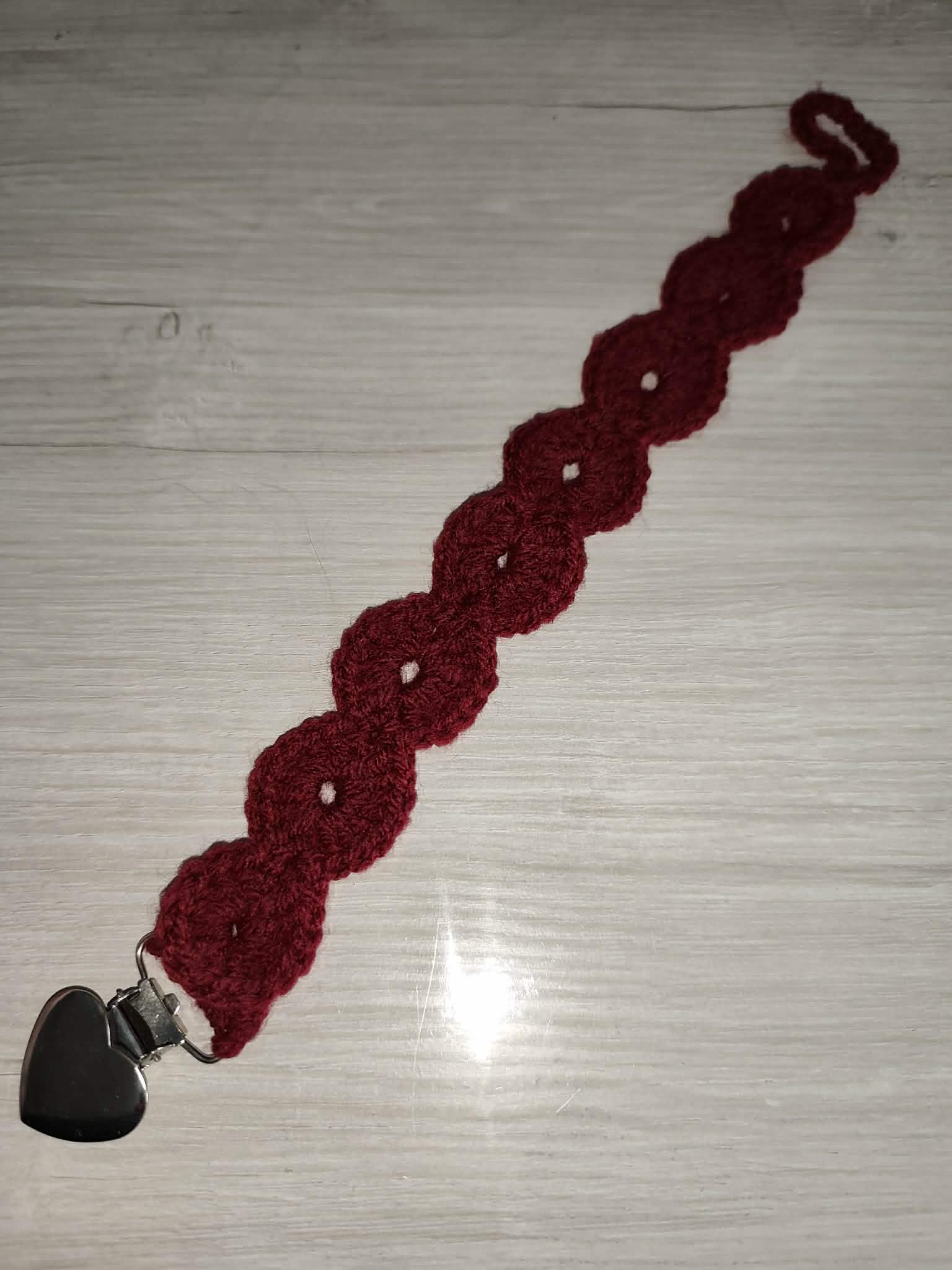 💗 Attache tétine forme rond au crochet