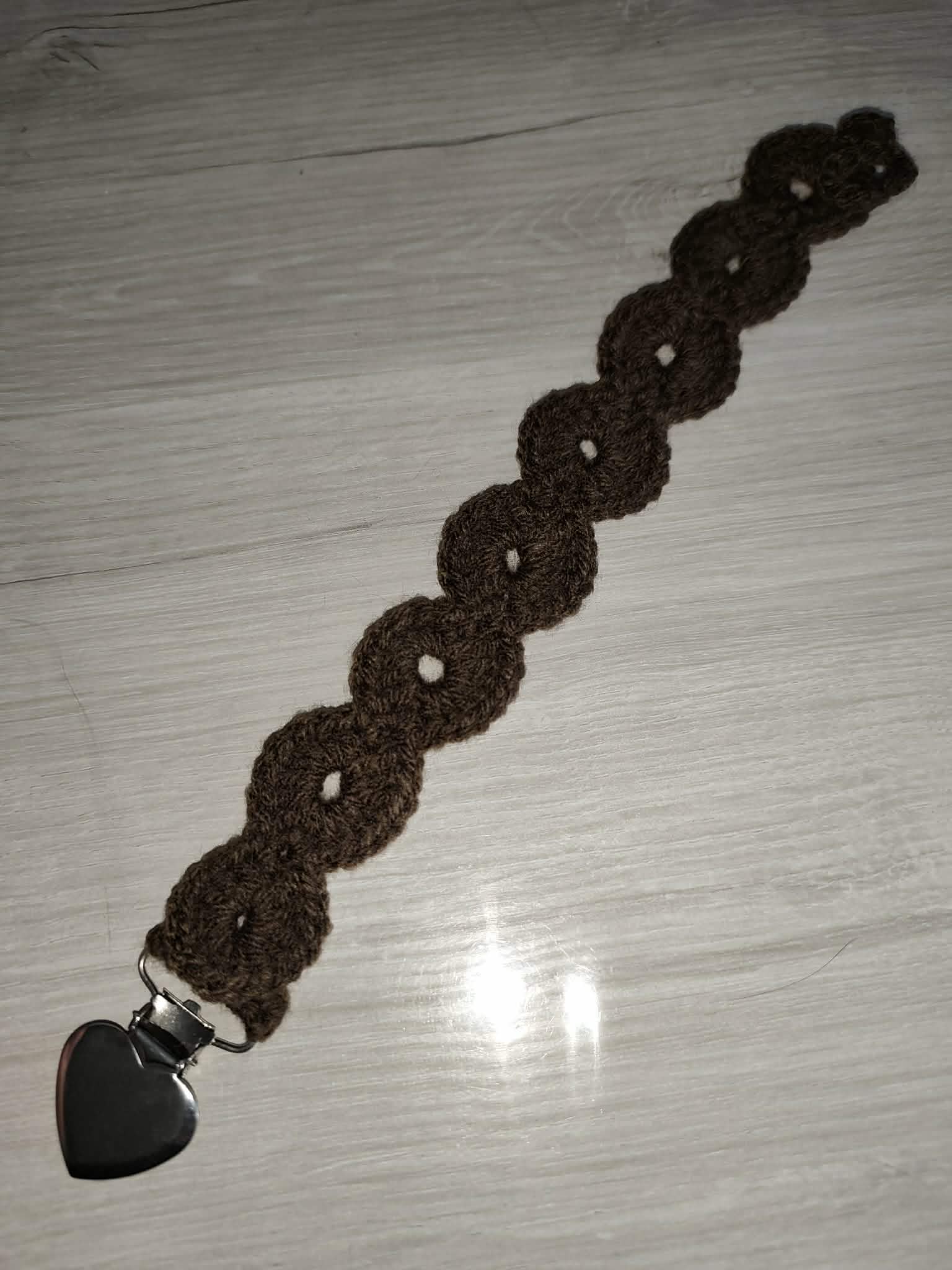 💗 Attache tétine forme rond au crochet