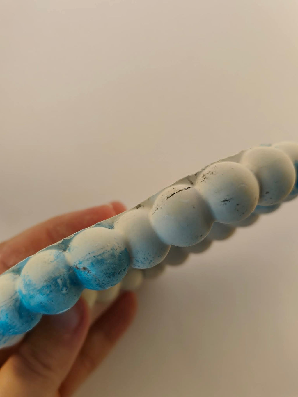 Vide poche en jesmonite cœur bleu