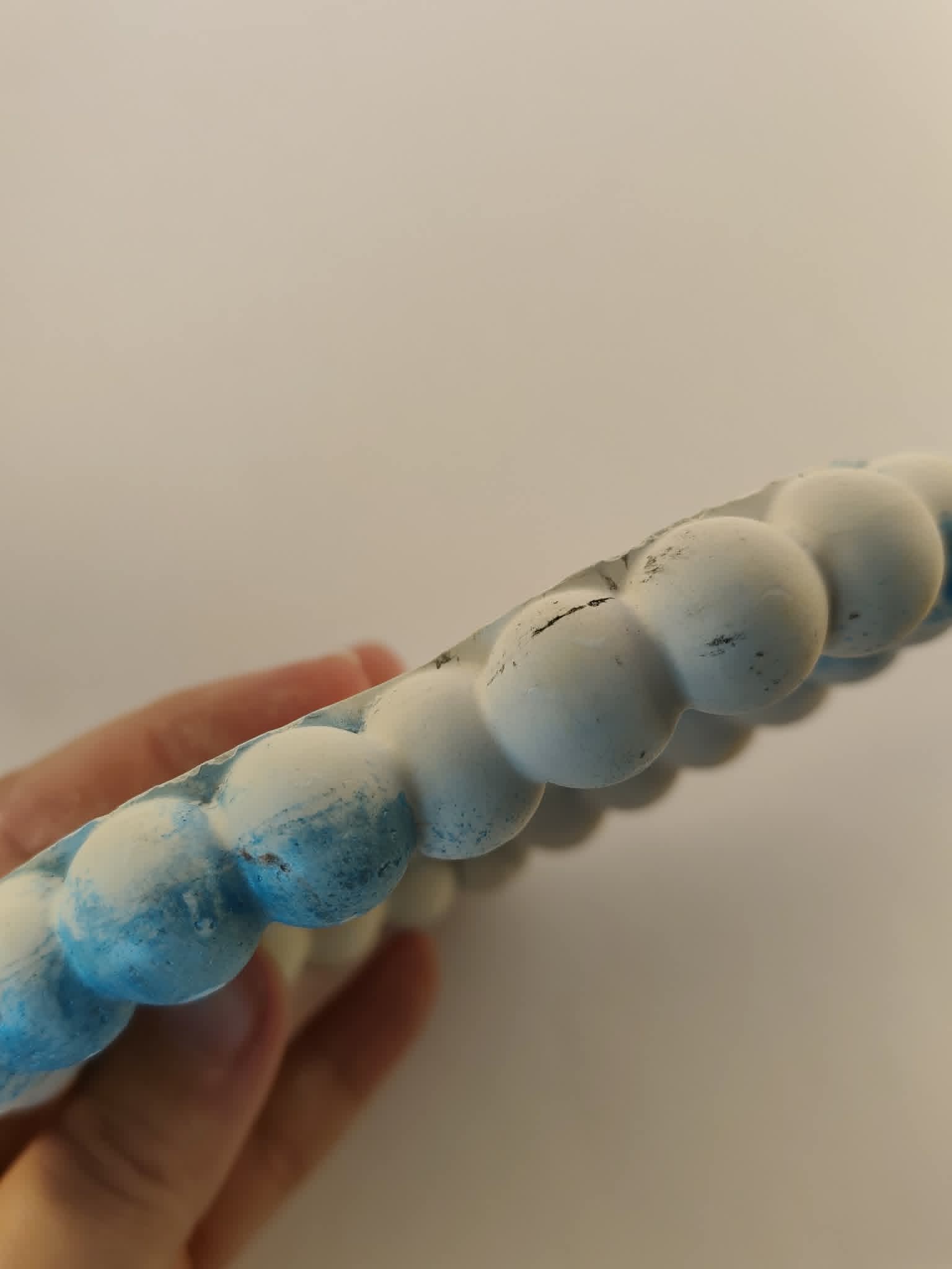 Vide poche en jesmonite cœur bleu