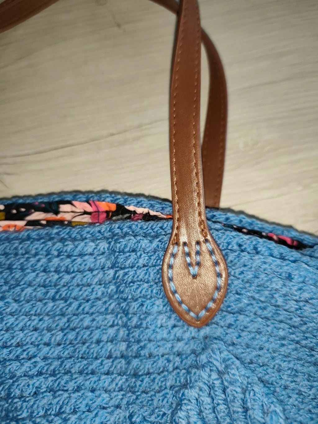 👜 Sac à main au crochet motif feuilles