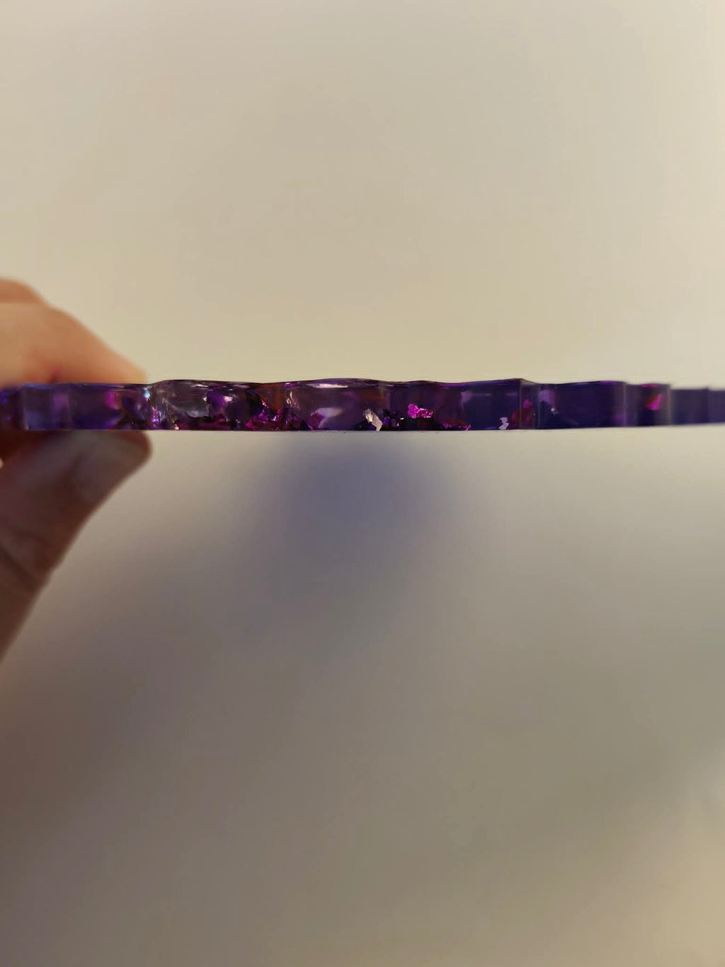 Planche de nail art en résine époxy ronde