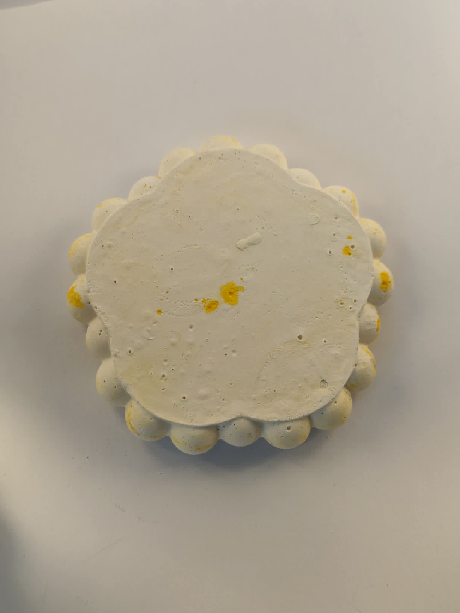 vide poche jesmonite moucheté jaune