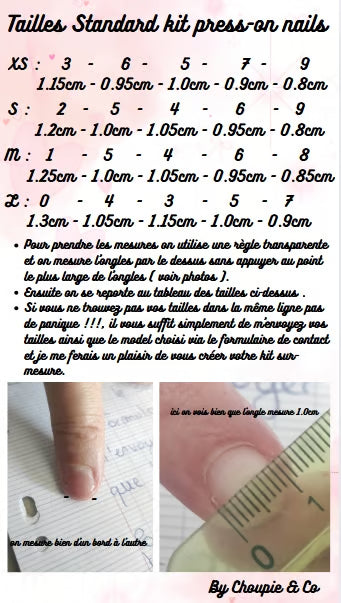 Mode d'emploi pour mesurer ses ongles